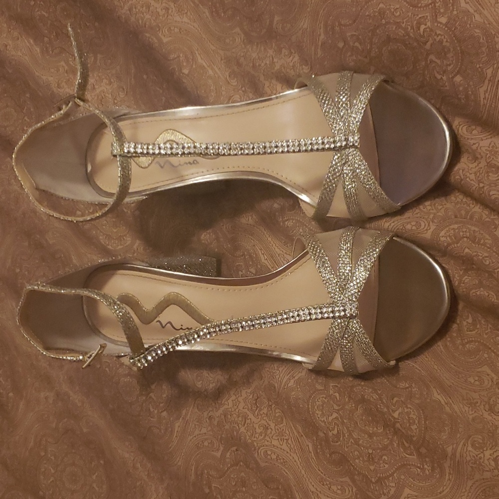 Silvery Gold dress shoes